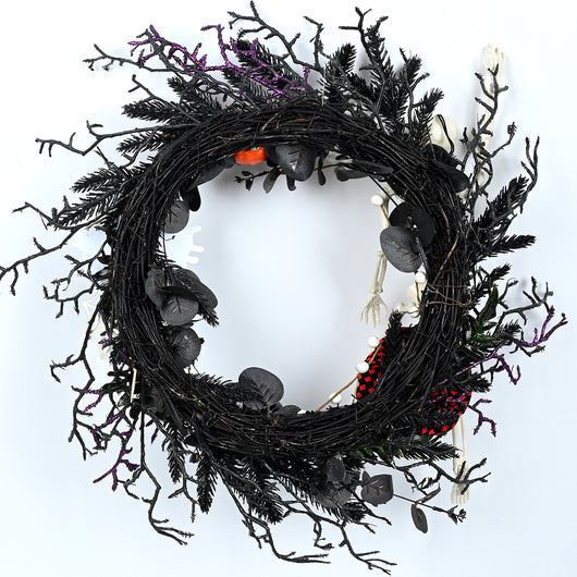 Corona Decorativa Halloween para Puerta - Adorno Festivo Colgante - Image 6