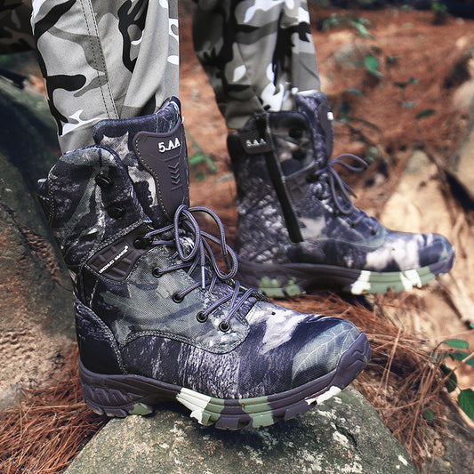 Botas Tácticas Impermeables Camuflaje Altura Media - Image 2