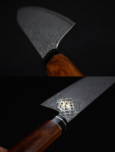 Cuchillo de Cocina Damascus Check Sante Pequeño - Image 12
