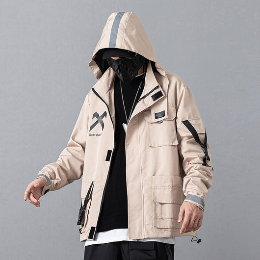 Chaqueta Reflectante Impermeable con Capucha para Otoño e Invierno - Image 7