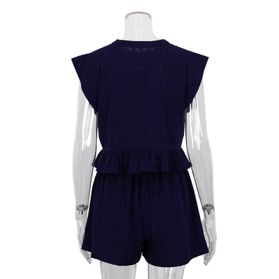 Conjunto de Verano Jacquard: Camisa y Shorts de Manga Corta - Image 17