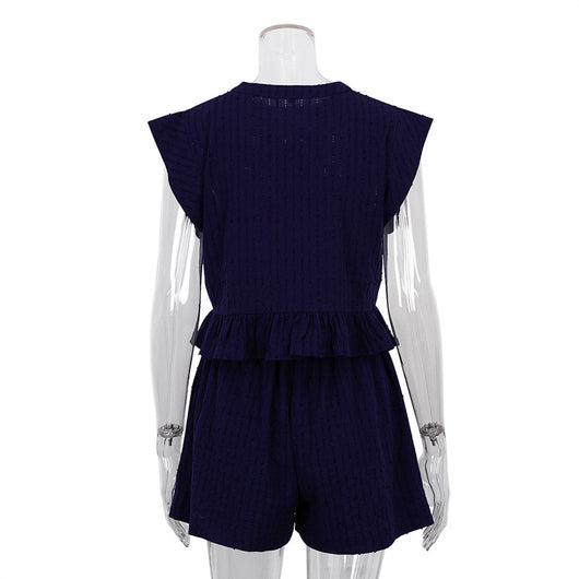 Conjunto de Verano Jacquard: Camisa y Shorts de Manga Corta - Image 17