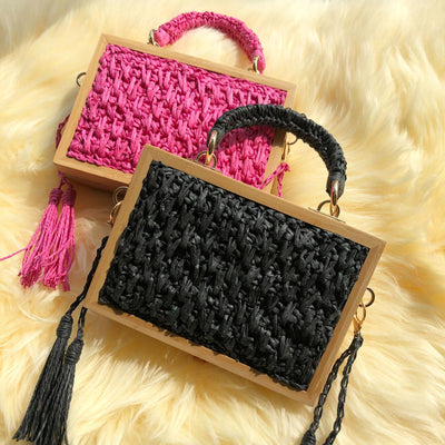 Bolsa de Paja con Marco de Madera - Image 14