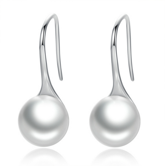 Aretes de Plata Esterlina S925 con Perla Negra - Diseño Personalidad Femenino - Image 5