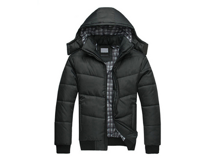 Chaqueta de Invierno con Capucha para Hombre, Estilo Coreano - Image 5