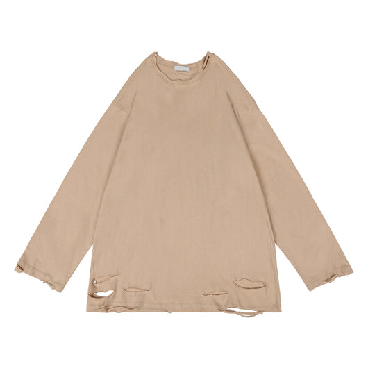 Remera Oversize Cuello Redondo Manga Larga - Image 11
