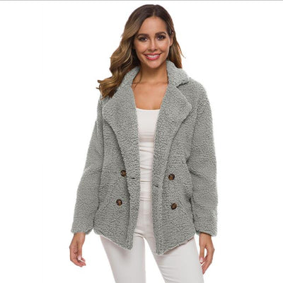 Blusa Elegante de Botones con Cuello Solapa para Otoño e Invierno - Image 9