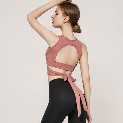 Traje de Yoga Ajustado con Espalda Descubierta - Secado Rápido