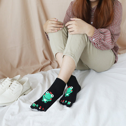 Calcetines de Algodón para Niño con Diseño de Rana - Dedos Separados Primavera Otoño - Image 10