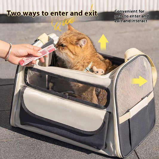 Bolsa Transportadora para Mascotas Transpirable de Gran Capacidad Plegable - Image 2