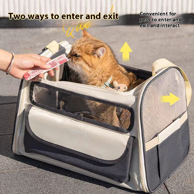 Bolsa Transportadora para Mascotas Transpirable de Gran Capacidad Plegable - Image 2