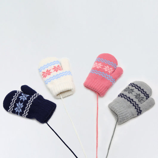 Guantes Cálidos Alpaca con Arnés para Niños - Image 8