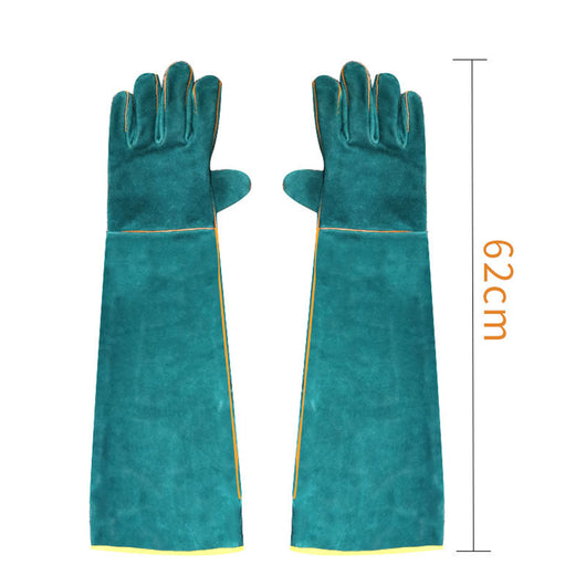 Guantes de Protección Anti-Mordida para Mascotas - Cuero Extralargo - Image 2