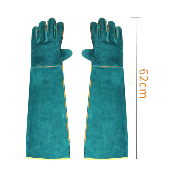 Guantes de Protección Anti-Mordida para Mascotas - Cuero Extralargo