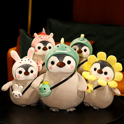 Peluche Pingüino Grande y Pequeño - Juguete Marino Interactivo