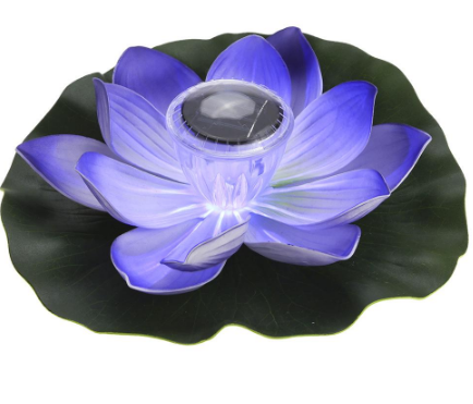 Lámpara Solar Flotante LED Flor de Loto con Luz Multicolor para Piscina - Image 5