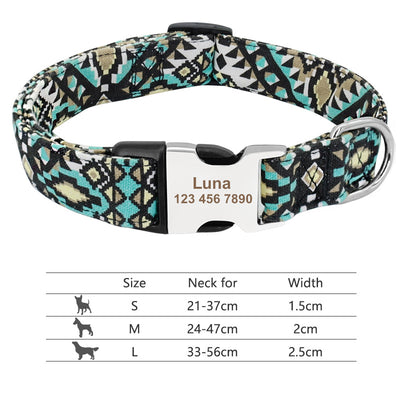 Collar Ajustable para Perros y Gatos con Placa de Identificación Personalizada - Image 87