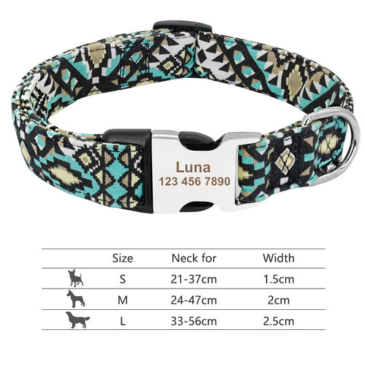 Collar Ajustable para Perros y Gatos con Placa de Identificación Personalizada - Image 18