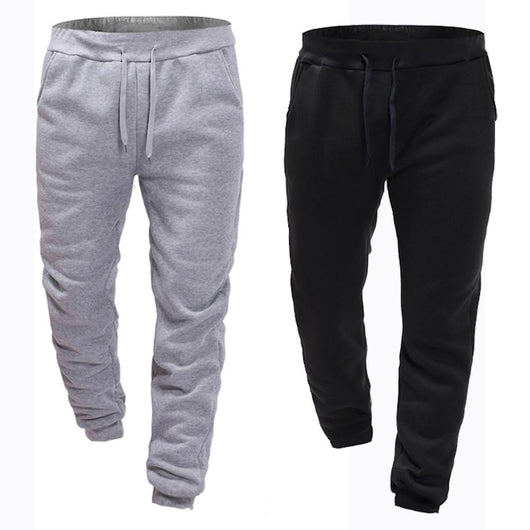 Pantalones de Felpa Lisos para Hombre - Image 11