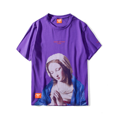 Playera Estampada con Óleo Artístico Pray Girl - Image 8