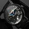 Reloj Automático Mecánico Negro Total para Hombre - Estilo Casual