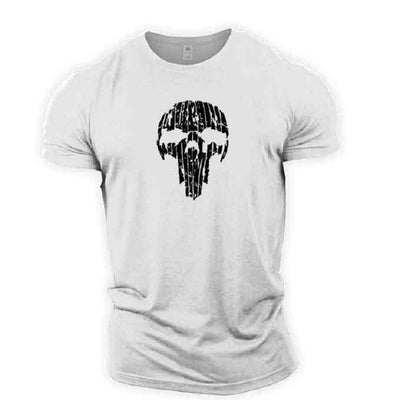 Playera Deportiva de Algodón Puro con Estampa Calavera Rota - Image 7