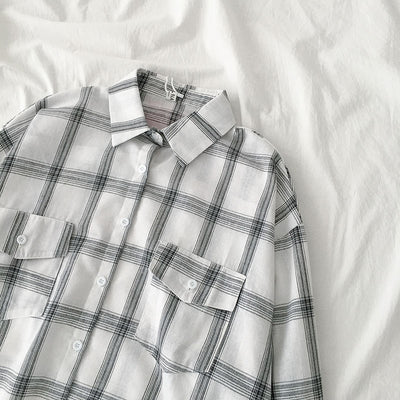 Camisa Retro Estilo Hong Kong Manga Larga - Image 5
