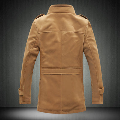 Chaqueta de Lana de Cordero para Hombre con Cuello Alzado - Image 5