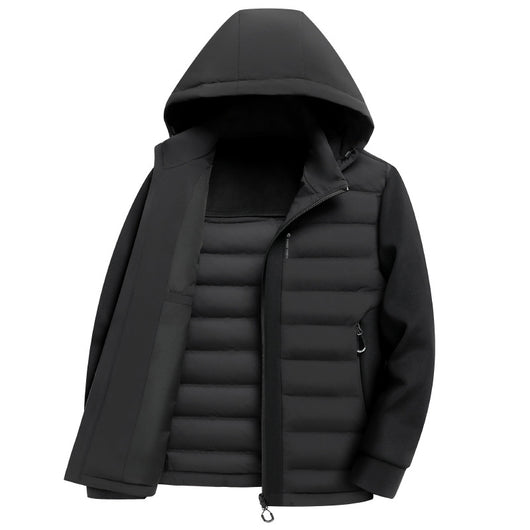 Chaqueta Acolchada de Plumón de Pato con Capucha - Image 5