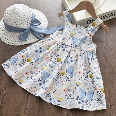 Vestido de Algodón Estampado para Niña con Mariposas - Image 10