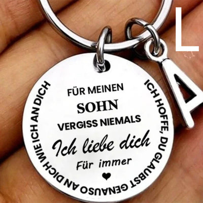 Llavero de Acero Inoxidable con 26 Letras para Hijo e Hija - Image 95