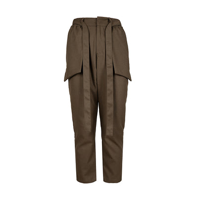 Pantalones Casuales Holgados para Hombre con Cinta Tejida y Corte Tridimensional - Image 12