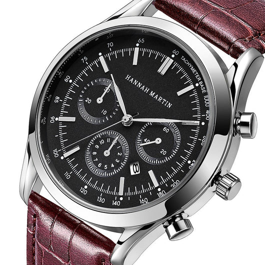 Reloj Pulsera Deportivo Multifunción con Tres Esferas
