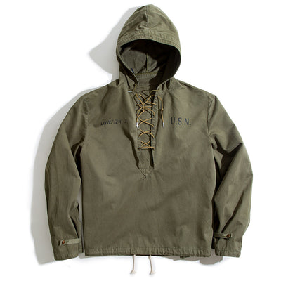 Chaqueta Cortavientos Militar Retro para Hombre - Image 3