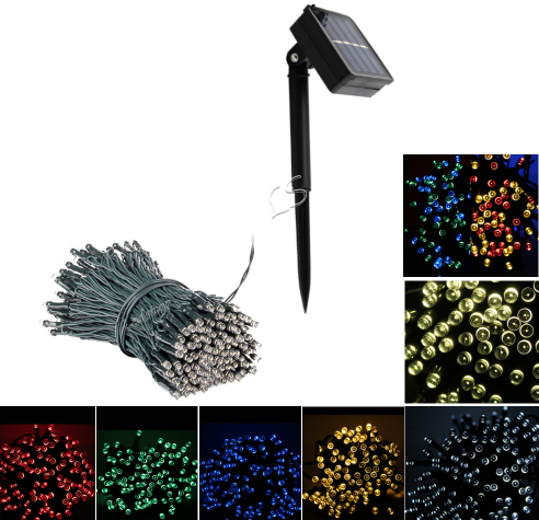Luces Solares LED para Jardín - Guirnalda Navideña Exterior