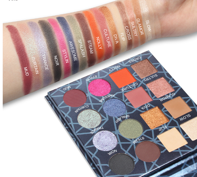 Paleta de Sombras 16 Colores Mate Perlado con Efecto Vibrato - Image 3