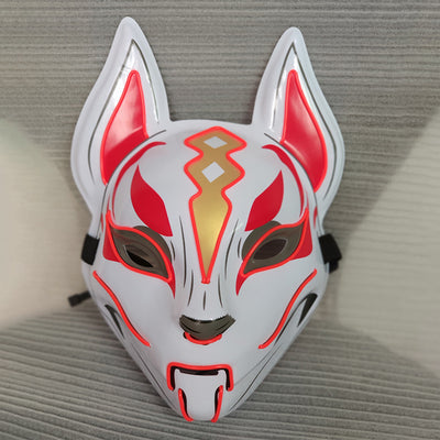Máscara Facial Luminosa de Gato para Mujer - Cosplay Demon Slayer con Luz Fría - Image 6