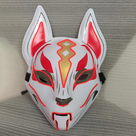 Máscara Facial Luminosa de Gato para Mujer - Cosplay Demon Slayer con Luz Fría - Image 6