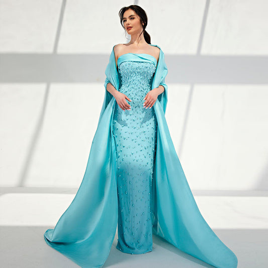 Vestido Shawl con Lentejuelas para Fiestas y Eventos
