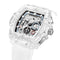Reloj Luminiscente para Hombre con Caja Transparente