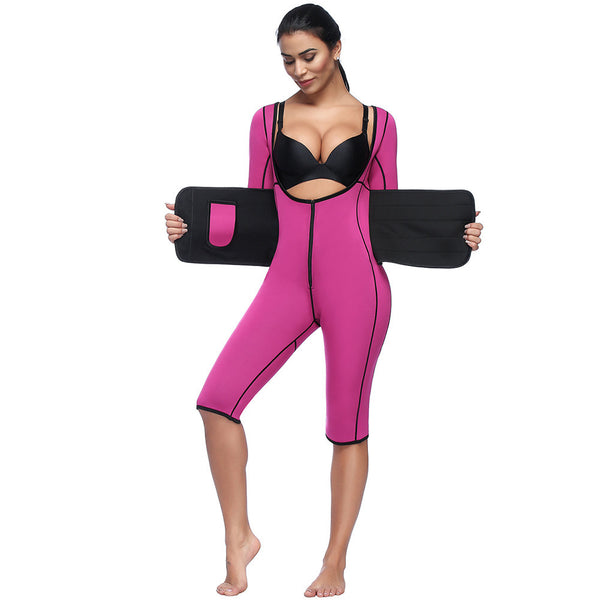 Traje Térmico Neopreno Doble Capa con Faja Compresiva y Efecto Calor
