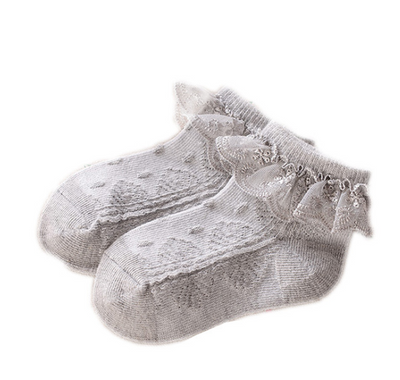 Calcetines de Encaje Princesa para Niñas - Malla Transpirable y Elegante - Image 6