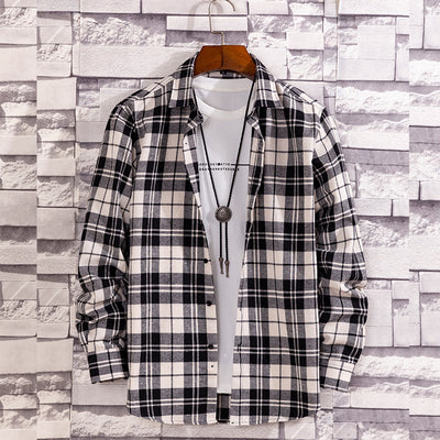 Camisa Casual de Cuadros para Hombre Manga Larga - Image 10