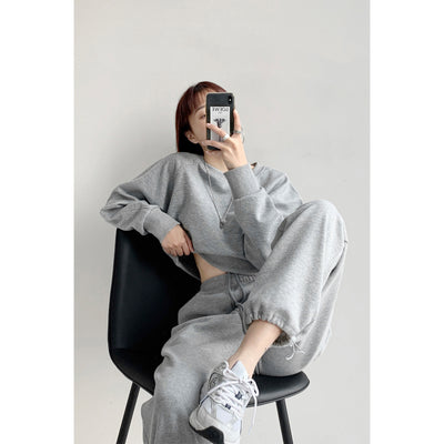 Suéter Deportivo Holgado para Mujer - Blusa Casual de Manga Larga con Cintura Alta - Image 3