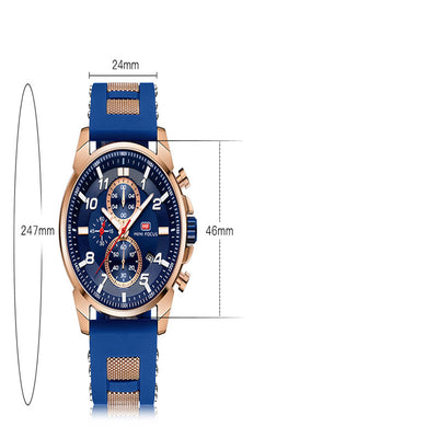 Reloj Deportivo Multifuncional para Hombre con Cronógrafo de Tres Esferas - Image 3