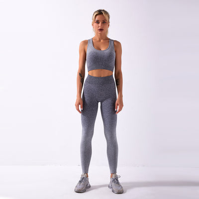 Pantalones de yoga sin costuras con degradado tie-dye y diseño calado - Image 38