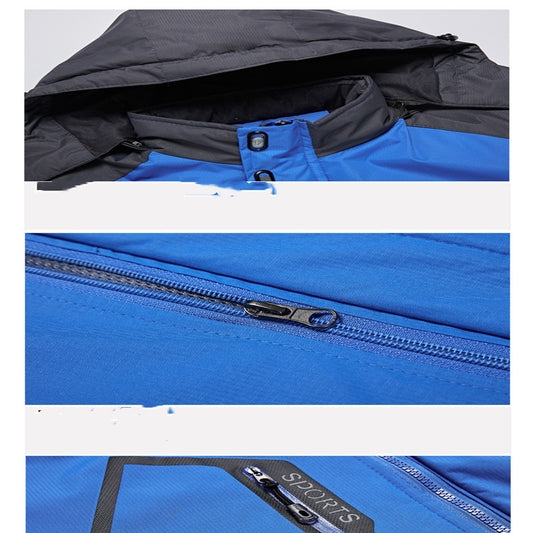 Chaqueta de Invierno Impermeable Desmontable para Hombre - Image 2