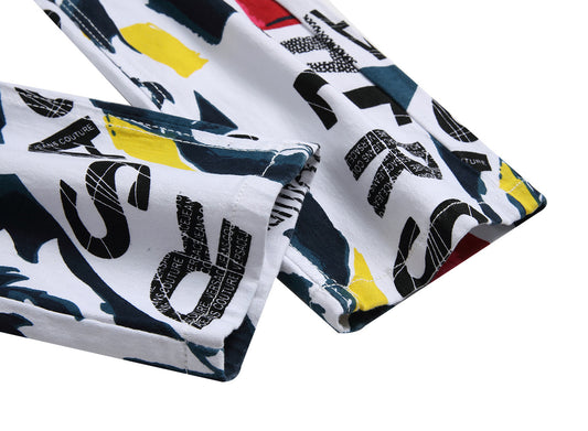 Jeans Casuales Blancos con Estampado y Stretch para Hombre - Image 2