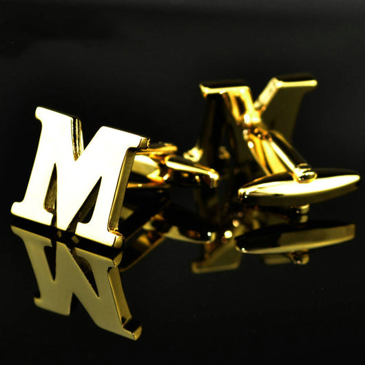 Gemelos de Letras Chapados en Oro 14K A-Z - Image 47