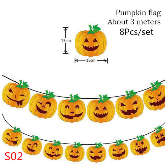 Guirnalda de Banderines con Diseños de Halloween — 3 m - Image 6